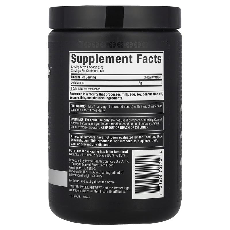 Platinum 100% Glutamine, Unflavored, 10.58 Oz (300 G)